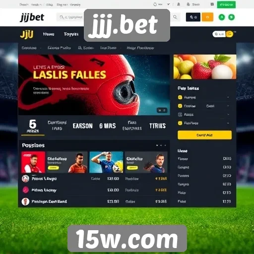 Interface do usuário no site de apostas jjj.bet